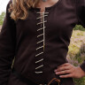 Cotehardie Ava Medieval Dress, brown