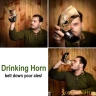 Drinking Horn Tribal Face, 500-600ml