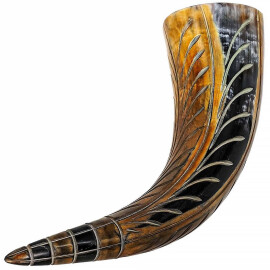 Viking Drinking Horn, Hand-Carved, 400-500ml