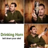 Drinking Horn Skull Cross, 500-600ml