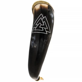 Drinking Horn with Engraved Valknut, 400-500ml