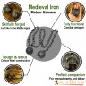Starověké čínské kladivo Meteor, ocelové koule na železném řetězu