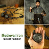Medieval Meteor Hammer, Steel Balls on an Iron Chain