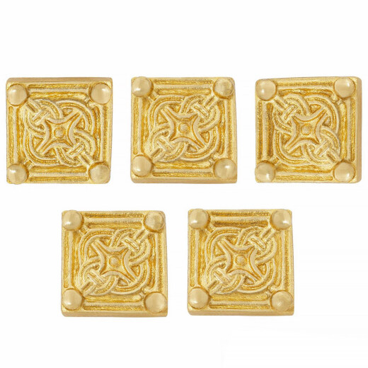 Ancient Rome Square Belt Plate Made of Brass, 5pcs