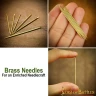 5cm Brass Sewing Needles, Set of 6