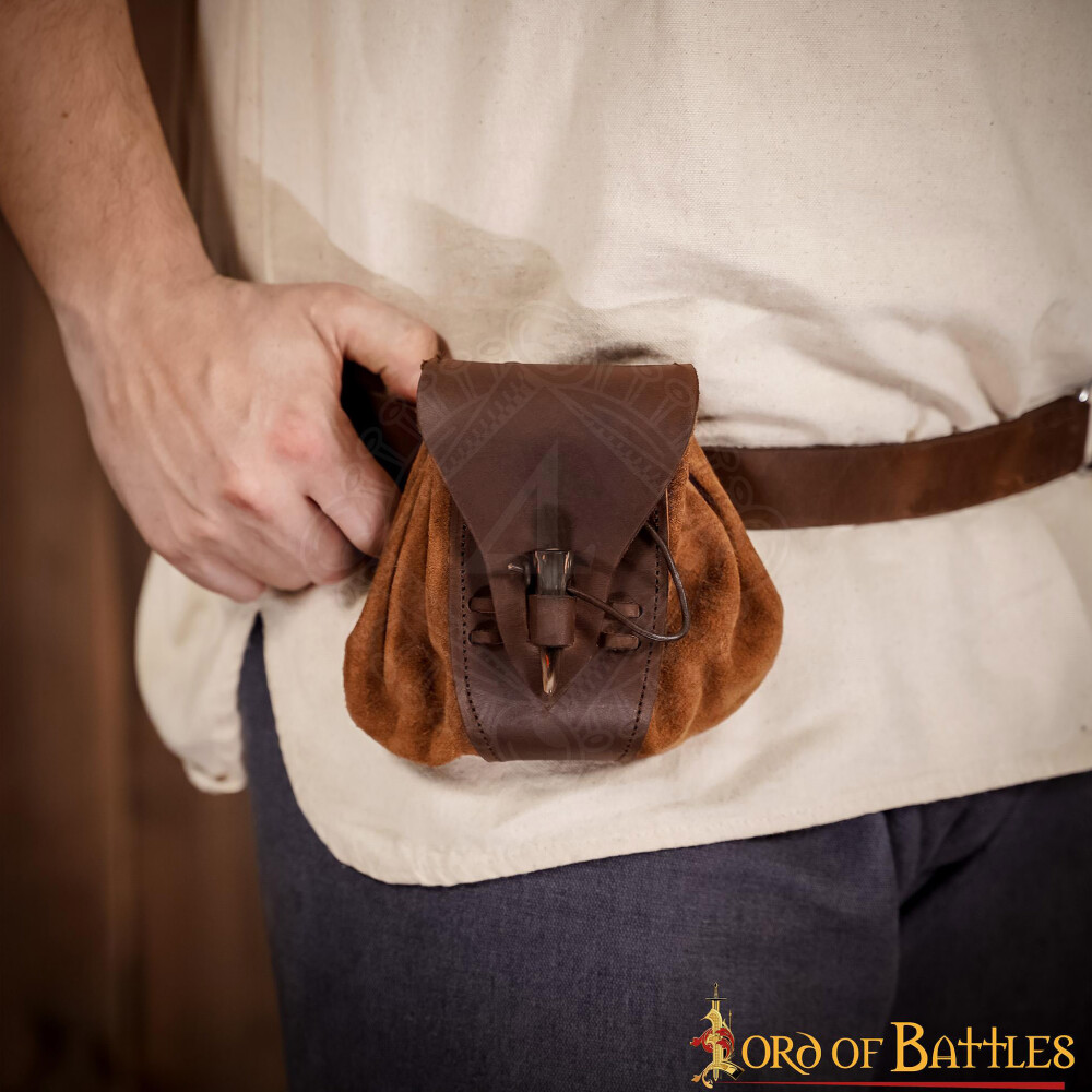 Handcrafted Leather Coin Pouch - Lord of Battles