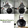 38cm Fencer’s Buckler Fist Shield from Blackened Steel 1.5mm