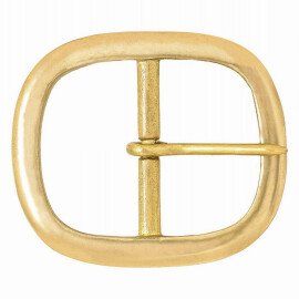 Medieval Oval Brass Buckle 72x61mm