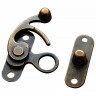 3pcs Swing Hook Clasp with antiqued brass finish 37x40mm