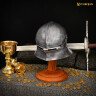 Robust helmet stand made of solid wood 38cm