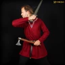 Viking Woollen Tunic with Rich Neck Embroidery - Outlet