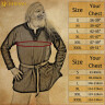 Středověká vikingská tunika ze 100% bavlny špičkové kvality