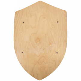 Customizable wooden blank shield 46x66cm