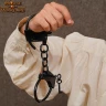 Vintage Steel Handcuffs for LARP Cosplay