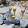 150ml Princely Banquet Champagne Glass, Solid Brass Chalice