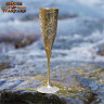 150ml Princely Banquet Champagne Glass, Solid Brass Chalice
