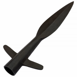 Medieval Winged Spearhead Hand Forged Steel
