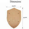 43x30cm dřevěný štít na dotvoření