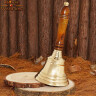21cm ruční zvonek s dřevěnou rukojetí