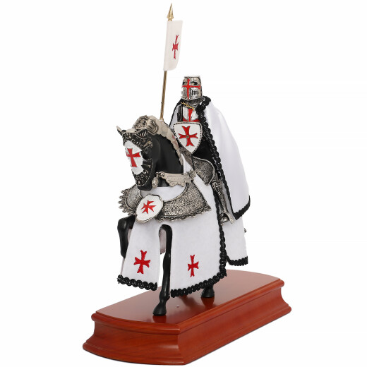Figure of Mounted Templar Knight