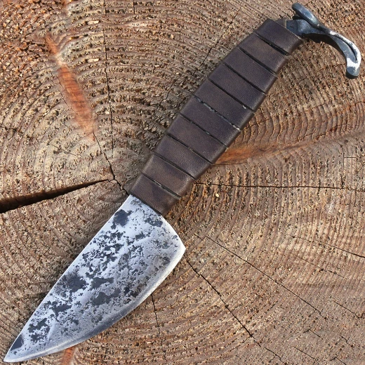 Keltský rituální nůž Beran - bez pochvy nekalená konstrukční ocel ČSN1173 (při použití se může deformovat)