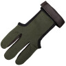 Lukostřelecká rukavice zelená Bavlna Acer & kůže - M
