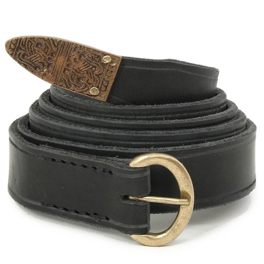 Viking belt Erlend - natural 120 cm, black 150 cm