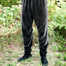 Medieval Velvet Pants gray - S, L