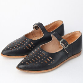 Elagantní Dámské boty v renesančním stylu - černá EU 40 z gumy
