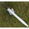 Keltský krátký meč Morcant, Třída B - hnědá kůže kartáčovaná, matná ostré (0,5-1,0 mm), nevhodné na šerm! včetně pochvy