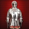 Augsburg Full Suit of Armor on a Wooden Base