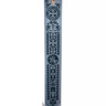 Silbernes Tempelritter Schwert mit schwarzen Tiefätzungen auf der Klinge