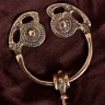 Goldsborough Fibula, Viking Brooch, brass