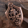 Chape for Viking Sword Scabbard Týr, Bronze