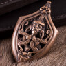Chape for Viking Sword Scabbard Týr, Bronze