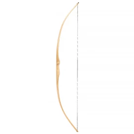 Rattan Youth Longbow Marksman 50" with color selection and arrow rest