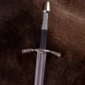 Dlouhý meč se záštitnými kroužky, 15. století, včetně pochvy
