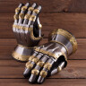 Plátové rukavice Churburg, 1,2mm železný plech a mosaz