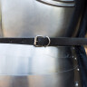 Gotický uzavřený kyrys se zbrojními taškami, železný plech 1,2 mm