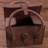 Cartridge Bag of leather, with handles