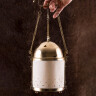 Roman Lantern, Brass and Rawhide (Parchment)