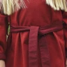 Kinder-Wikingerkleid Svala, rot/weinrot