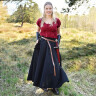 Wide flare Middle Ages Skirt, black