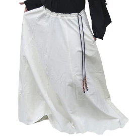 Wide flare Middle Ages Skirt, natural-coloured