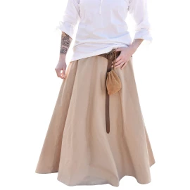 Wide flare Middle Ages Skirt, bright brown