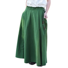 Wide flare Middle Ages Skirt, green
