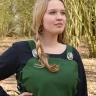 Viking Apron Dress, Overdress Tinna, green