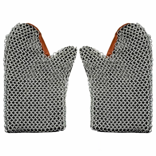 Chainmail Mitten Gauntlets, Butted ID 8mm