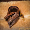 Leather Sword Hanging Belt Twin-Buckle Baldric