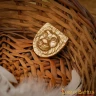 Lion Face 25x27mm from Pure Brass